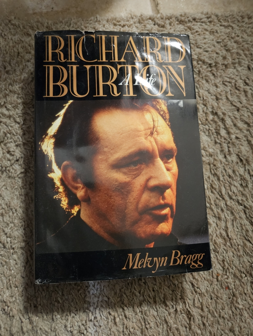 Richard Burton: A Life by Melvyn Bragg - Black & Gold Hardcover